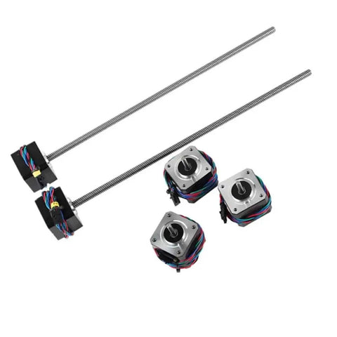 Sick 42 Stepper Motors Kit With Durable 320mm Z-Screw And Smooth Coupler For Upgrade Your 3D Printer Builds Perfectly On Most Machines. 320mm metal leadscrew and stepper motor set for 3D printer Z-axis