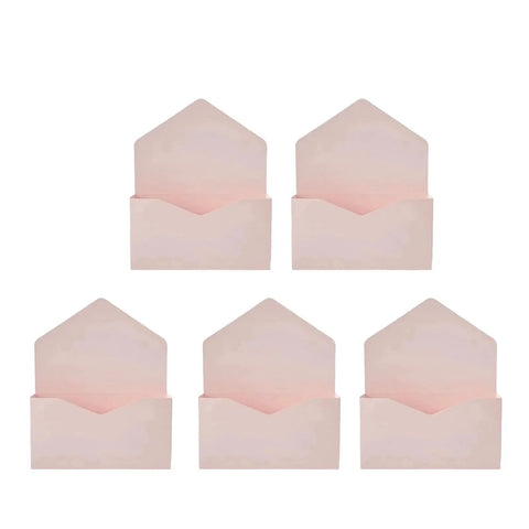 Five Pack Envelope Style Gift Boxes for Flowers and Crafting Parties set of five pink boxes for DIY decor and storage