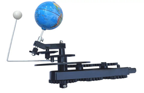 Hands On Solar System Model Kit For Kids Sun Earth Moon Rotation Educational Planetarium Project For STEM Learning Kid Friendly Realistic Night Sky Demo With Seasons And Solar Terms Guide gear model with globe and moon