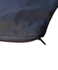 Close-up of Heavy Duty Adjustable Sawdust Collector Bag With No Sweat Zipper, showcasing durable zipper and reinforced stitching.