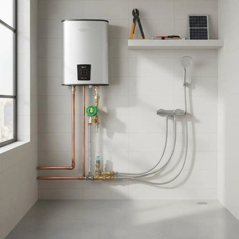 Flow Sensor Switch for Water Pump With G3/4 Inch Thread AC 220V 1A Low Water Pressure Use installed in a bathroom