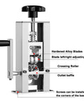 Beast Drill Powered Wire Stripping Machine For Copper Recycling With Hand Crank, aluminum frame, detailed components view.