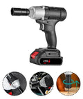 Top Rated 320Nm Cordless Wrench Kit With Brushless Motor, 24V impact driver with ergonomic handle for auto repair and DIY.