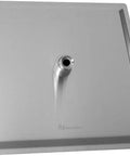 Ultra Thin 12 Inch Square Rain Shower Head With High Flow Stainless Steel For Full Body Coverage, brushed nickel finish