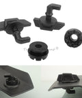 2 Pack Hood Latch Toggles And Grommets Kit For Polaris RZR 900 1000 Ranger installation detail, black components