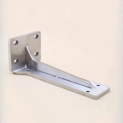 Tough As Nails Heavy Duty Foldable Wall Mount Shelf Brackets Two Pack Stainless Steel Triangle Corner Supports 90 Degree Bracket