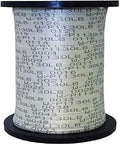 Spool of Half Inch Polyester Mule Tape For Underground Pulling, 3000 Feet, 1250 Lb Tensile, Low Stretch Flat Profile.
