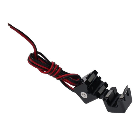 No Sweat Install Split Core Current Transformer Clamps With Heavy Gauge 100Cm Leads For Ev Charging Piles And Power Grid Monitoring, black clamp with wires.