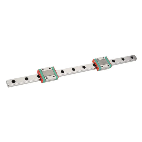 Compact Linear Guide Rail Kit 300mm With Two MGN12B Slide Blocks For Precise Motion In Small Shop Automation Projects, 12mm wide steel rail