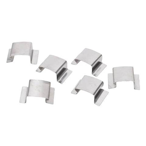 Sturdy Stainless Steel Greenhouse Clips For Climbing Plants, Glazing Sprung G Clamp Holders, Garden Maintenance Tool Set, Weatherproof Plant Securing Clips, 50 Pcs, stainless steel clips