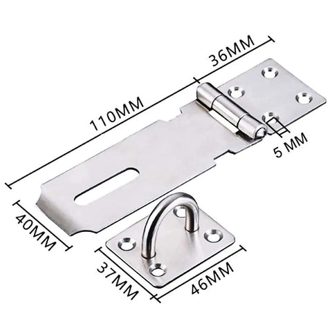 Heavy Duty Stainless Steel Hasp And Staple With Screws For Doors Gates Cabinets Pet Cages Crates Shed And Windows Built Tough