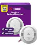 Top Shelf Rock Solid Hardwired Smoke And Carbon Monoxide Combo Detector featuring Hella Fast Dual Sensing Tech with AA battery backup.