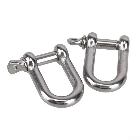 Threaded Screw Pin D Shackle for Rigging and Lifting Beefy Heavy Duty Marine Towing Hardware for Wire Ropes and Chains