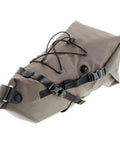 Bikepacking Seat Pack 11 Liter Dark Sand Soft Shell Ride Ready Under Saddle Storage For Long Rides Durable Weatherproof Gear