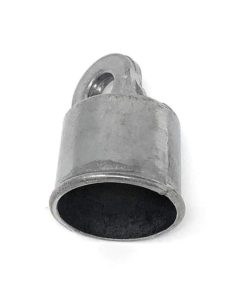 Chain Link Fence Rail Ends Aluminum 10 Pack One And Three Eighths Inch Top Rail Connectors For Terminal Posts Polished Silver Finish