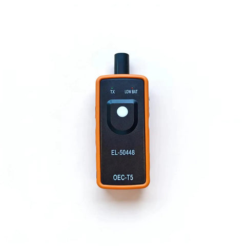 No Hassle Tpms Relearn Tool For Gm Cars El 50448, handheld scanner with buttons for activating tire sensors, compact design.