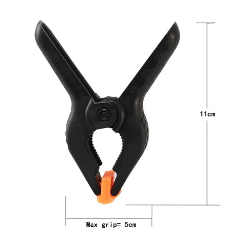 Must Have Four Inch Spring Clamps Set For Woodworking And Photo Studio Backdrops Durable Plastic Nylon Clips