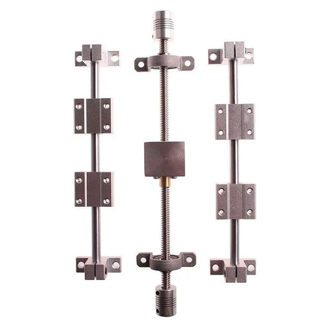 Heavy Duty T8 Lead Screw Kit With Linear Guide Rail And Tough Aluminum Carriage Blocks For Smooth 3D Printer CNC Machine Upgrades No Sweat Assembly Rock Solid Build Quality 16 Piece Set Precision Ground Threads