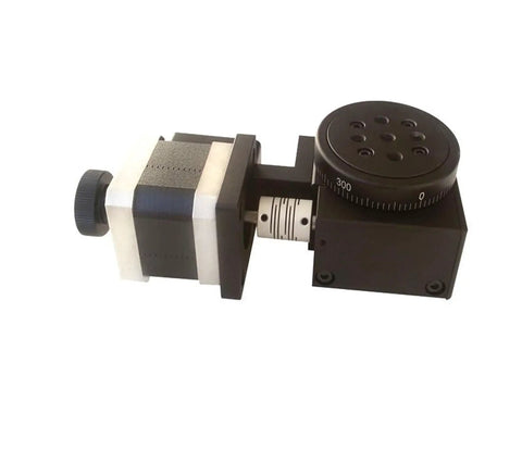 Motorized Rotary Positioning Stage 360 Degree Electric Rotary Table For Precision Alignment Boss Level Accuracy Beefy Worm Gear