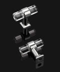 Five Pack Clear Acrylic Cabinet Handles With Single Hole Design Polished Chrome Zinc Alloy Drawer Pulls For Kitchen Cabinets And Furniture