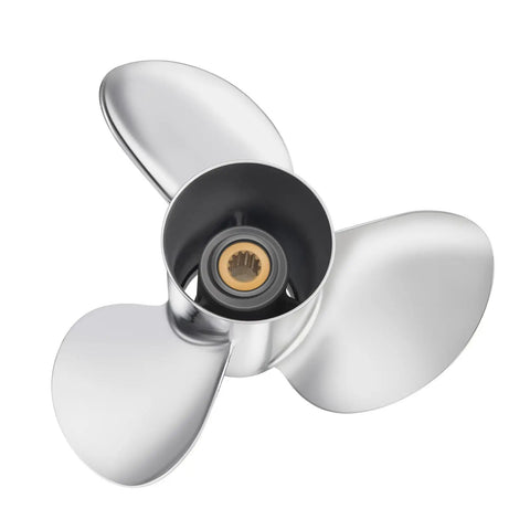 Stainless Steel Boat Outboard Propeller 13 By 19 Right Rotation 13 Spline Three Blade Fits Johnson Evinrude BRP Engines 40 140HP Reference 763952