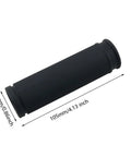 Dual Size Bicycle Handlebars 85mm And 105mm Black With Non Slip Shock Absorbing Rubber Grips Dope Replacement Bar Set