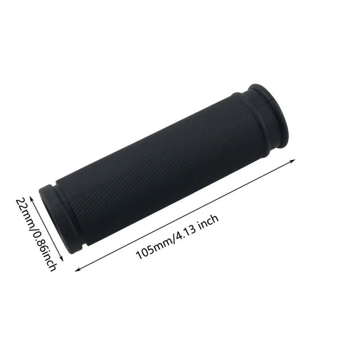Dual Size Bicycle Handlebars 85mm And 105mm Black With Non Slip Shock Absorbing Rubber Grips Dope Replacement Bar Set