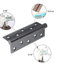 Two Pcs 5 Inch Stainless Steel Ball Bearing Door Hinges With Square Corner For Heavy Duty Wood Doors 0.12 Inch Thick Matte Black Finish