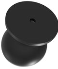 Matte Black Cabinet Knobs Four Pack With Wide Backplates Large Ball Knobs For Bi Fold Closet Doors Kitchen Cabinets And Dresser Drawers