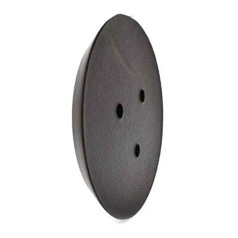 Five Inch Adhesive Back Sanding Pad For Random Orbit Sander Attachments Knockout PSA Grip with three holes for dust collection.