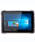 Built Tough Rugged Industrial Tablet Eating Up Daily Grind On Windows 11 Pro with black rugged casing and Windows interface.