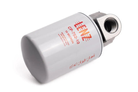 Heavy Duty Spin On Filter Assembly With 10 Micron Filtration 100 PSI Max 20 GPM Flow Rate Three Quarter Inch NPTF Port image