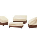 4 Piece Patio Furniture Cover Set Waterproof Outdoor Covers For Chairs Loveseat And Coffee Table Built To Last Tough As Nails Heavy Duty 600D