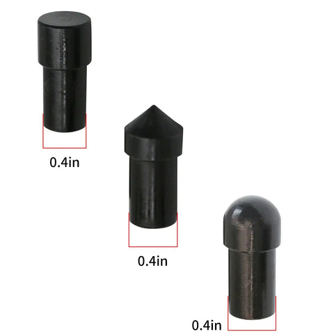Rock Solid Two Piece Arbor Press Drift Set With Flat Pointed And Round Tips 9.5 Millimeter Steel Punch Kit That Slides Into Place Effortlessly And Gets Your Bearings Spot On For Zero Extra Stress