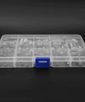 Stainless Steel Wire Thread Insert Kit M3 For Damaged Hole Repair, 120-Piece Tool Set With Storage Box, Durable, High-Performance Thread Formation For Auto, Home, Machinery And Metalworking Projects, clear box