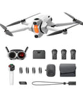 Infinity Bundle 8K 360 Degree Foldable Drone With Immersive Goggles, Point-To-Fly Motion Control, case, batteries, and props