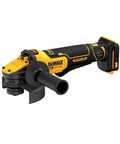 Heavy Duty Angle Grinder With 20V Max FlexVolt Advantage Muscle, Paddle Switch Trigger, Instant Kickback Brake, close-up view of tool