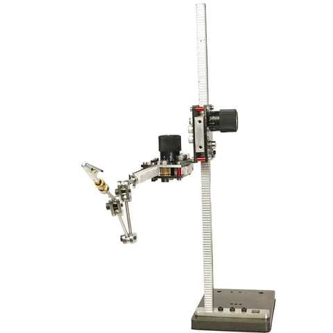 Pro Grade Stainless Steel Stop Motion Rigging System With Heavy Duty Two Way Guide Rail For Ultra Precise Animation DIY Armature Kit For Characters, Clay Figures And Models 40Cm Size, side view