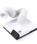 Top Notch 60W Desktop Dust Collector with flexible hose, compact design for wood carving and nail sanding.