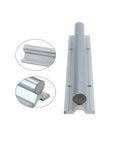 Premium High Precision Linear Guide Rail Kit With Smooth Sbr12 Steel Rails And Sleek Sliding Bearings For Pro Level 3d Printing Or Serious Cnc Machine Projects That Need Zero Wobble And Top Tier Motion Control, steel rail close-up