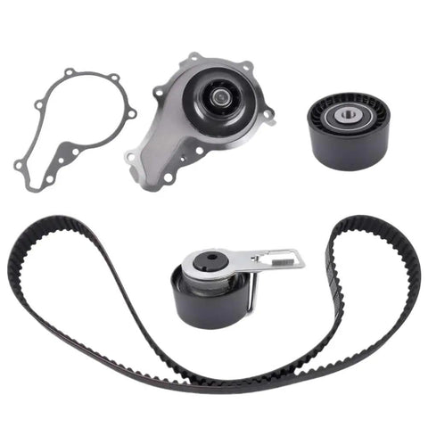 Timing Belt and Water Pump Kit Compatible with 1.6 Diesel TDCI HDI Engines for Citroen C3 C4 Ford Focus Mondeo Replace OEM Refs 1613561980 71775923 71776006, belt and pulleys
