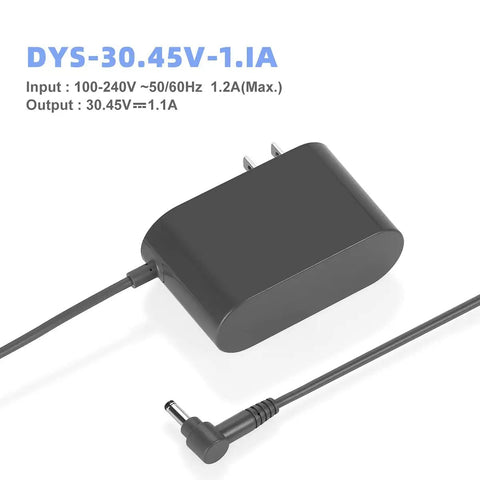 Replacement Dyson Charger For Cyclone V10 And V11 Vacuums That Charges Fast Like A Charm 30.45V 1.1Ah Output close-up view