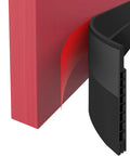 Door Draft Stopper For Large Gaps 3 Inch Wide Door Bottom Seal 37 Inch Long Fits Interior Exterior And Garage Doors Seals Gaps Up To 1.4 Inches Keeps Dust Noise Light And Pests Out Easy Peel And Stick Adhesive close-up view