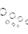 100 Pcs Wave Washer Set In Stainless Steel A2 70 Grade Three Wave Gaskets For Fasteners M6 Hardware And DIY Projects For Home Garage Car Maintenance Durable Corrosion Resistant Easy Fit, assorted sizes
