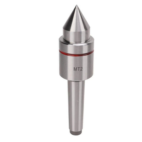 Live Center For Lathe Tailstock MT2 High Carbon Steel 60 Degree CNC Tip with Triple Bearing System