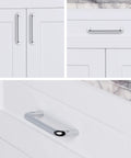Polished Chrome 5 Inch Hole Center Cabinet Handles in Solid Stainless Steel Drawer Pulls for Kitchen and Bathroom Cabinets
