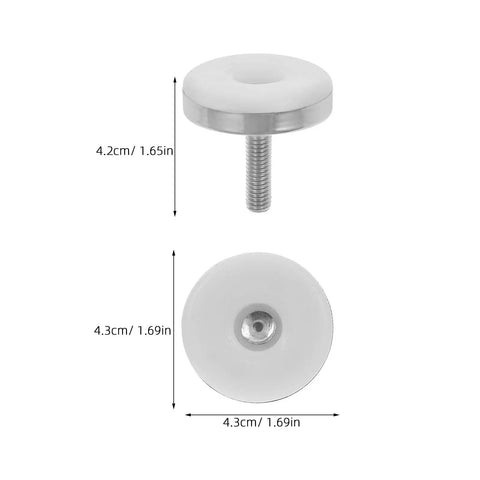 Heavy Duty Adjustable Cabinet Leveling Feet Set 6 Pcs With M8 Thread Iron And Plastic Furniture Leg Levelers For Wood Cabinets Tables And Chairs Home And Restaurant Use, 4.3cm size