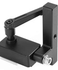 Top Rated Compact Woodworking Limiter For T Slot Miter Saw With Metal Build And Length Control Design For Consistent Cuts Like A Boss On Any Job Site, showing the sturdy black metal frame.