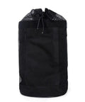 Front view of Heavy Duty Large Mesh Backpack For Scuba Gear Fins Mask Snorkel Wetsuit Regulator And More, ultra spacious travel bag