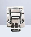 Heavy Duty Stainless Steel Spring Latch Hasps Lock for Belts and Backpacks, Easy Install Silver Toggle Latch for Hardware Use